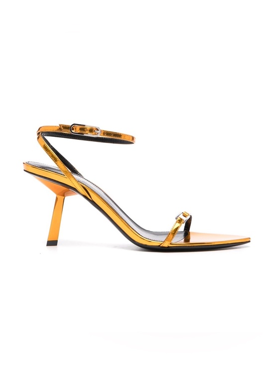 Saint Laurent Shoes - Saint Laurent YSL 75mm Kitty sandals GOLD